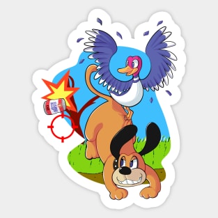 Duck hunt duo Sticker